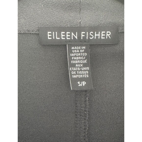 Eileen Fisher Jacket Women Small Open Front Dark Gray Timeless Designer Staple - Picture 3 of 6